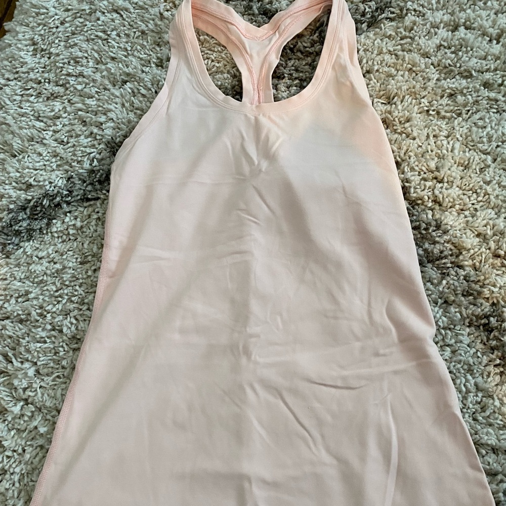 light pink cool racer back lululemon tank